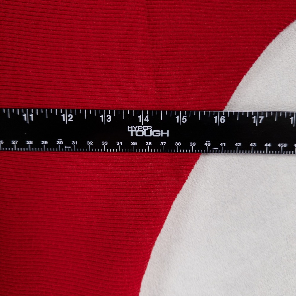 Banana Republic Sweater Womens XS Red Rib Knit Asymmetrical Long Sleeve - Picture 5 of 8